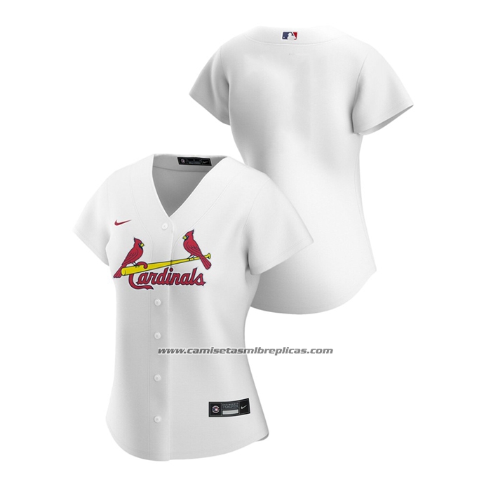 Camiseta Beisbol Mujer St. Louis Cardinals Replica 2020 Primera Blanco